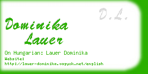 dominika lauer business card